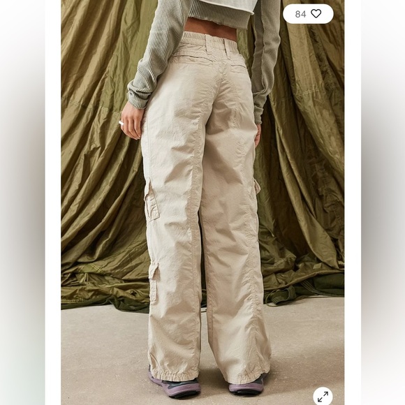 BDG Urban Outfitters Y2K Cream Cargo Pants LAST CHANCE! - Picture 3 of 13